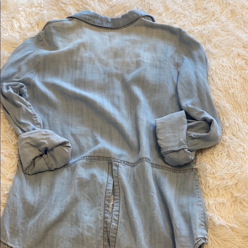 Denim button down top - Picture 4 of 4
